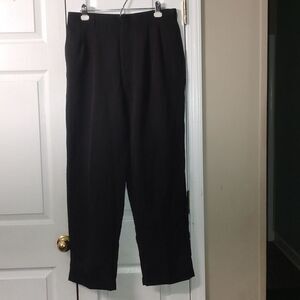 Perry Ellis black pleated dress pants business casual Sz 32x32 EUC